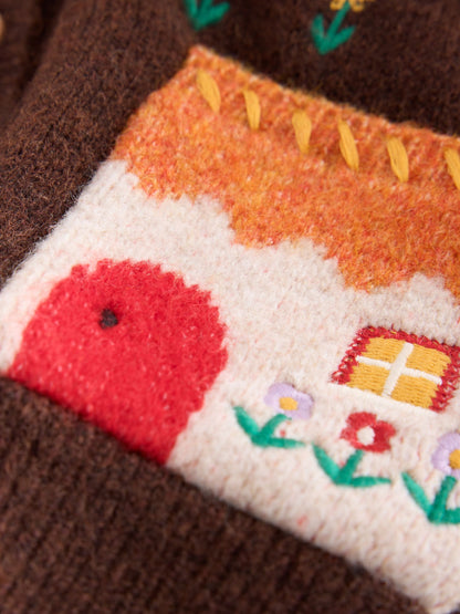 Chocolate Brown House Cardigan (3mths-7yrs) - image 3