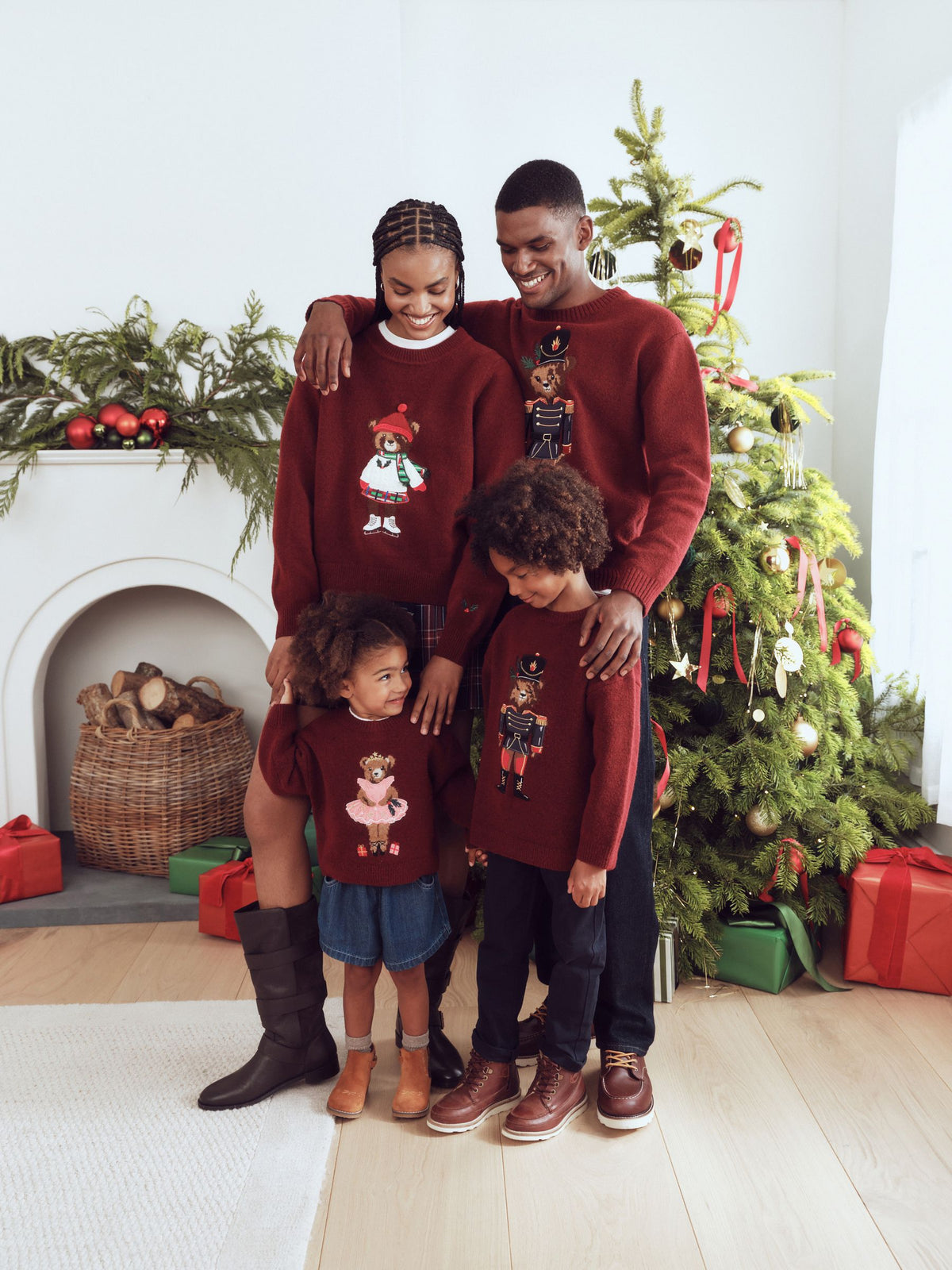 Burgundy Red Nutcracker Bear Christmas Jumper (3mths-7yrs) - image 3