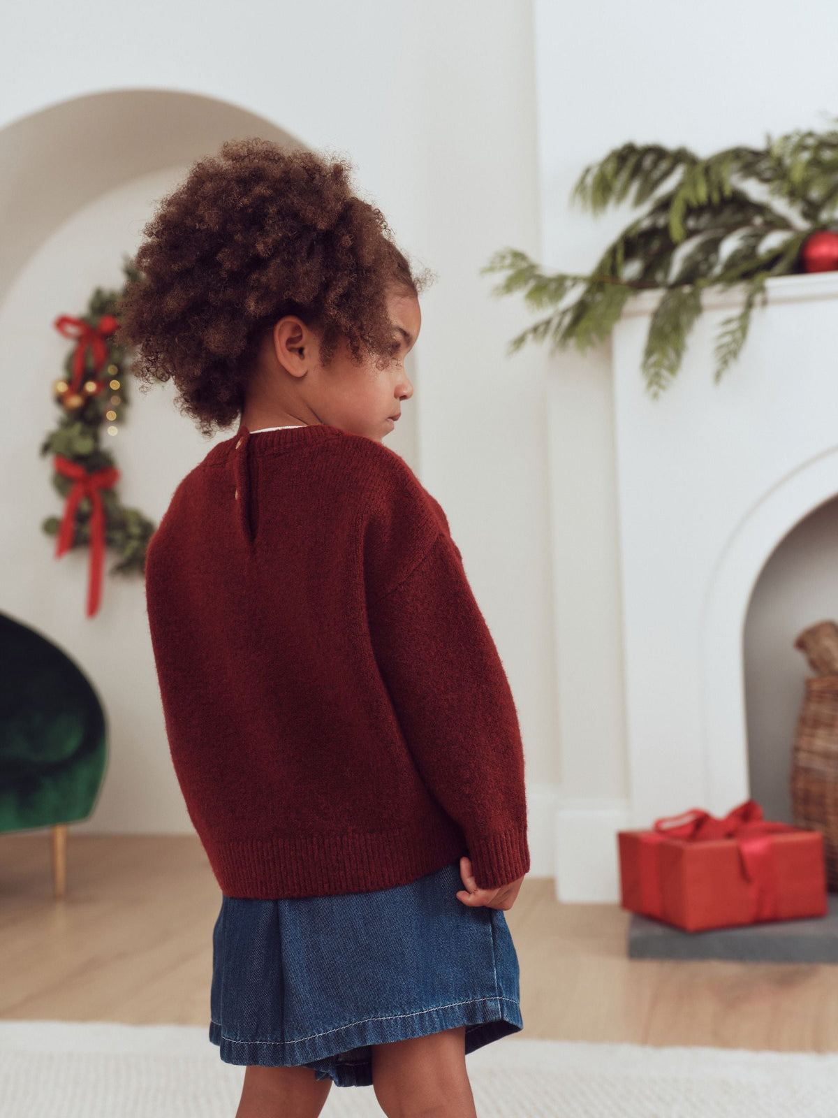 Burgundy Red Nutcracker Bear Christmas Jumper (3mths-7yrs) - image 4