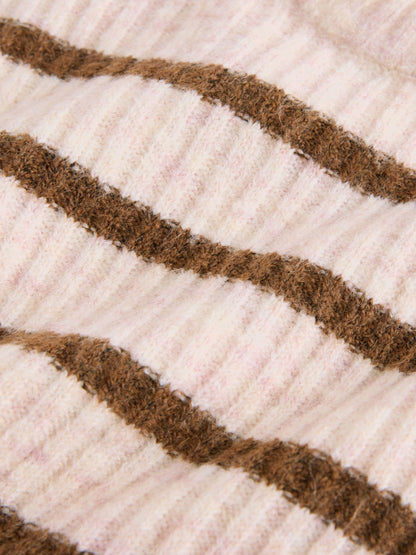 Ecru and Chocolate Stripe Rib Skirt Set (3mths-7yrs) - image 7