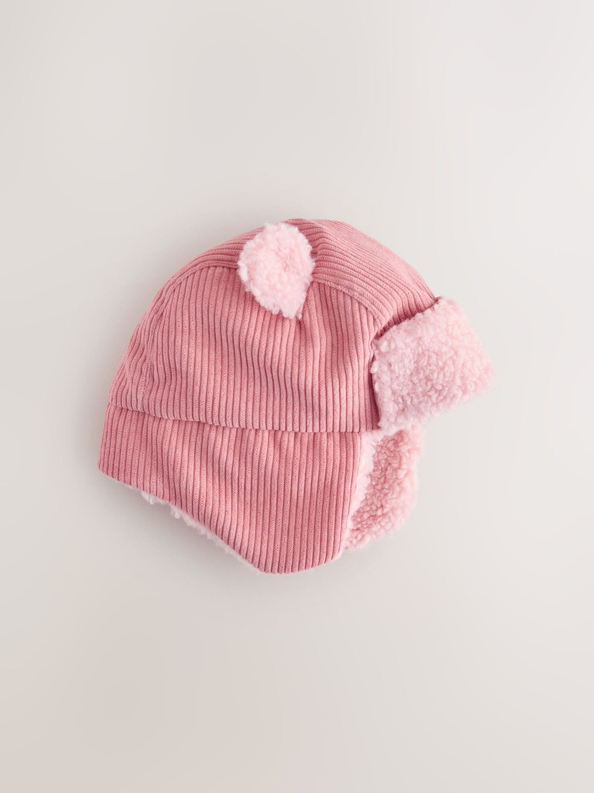 Pink Cord Trapper Baby Hat - image 5