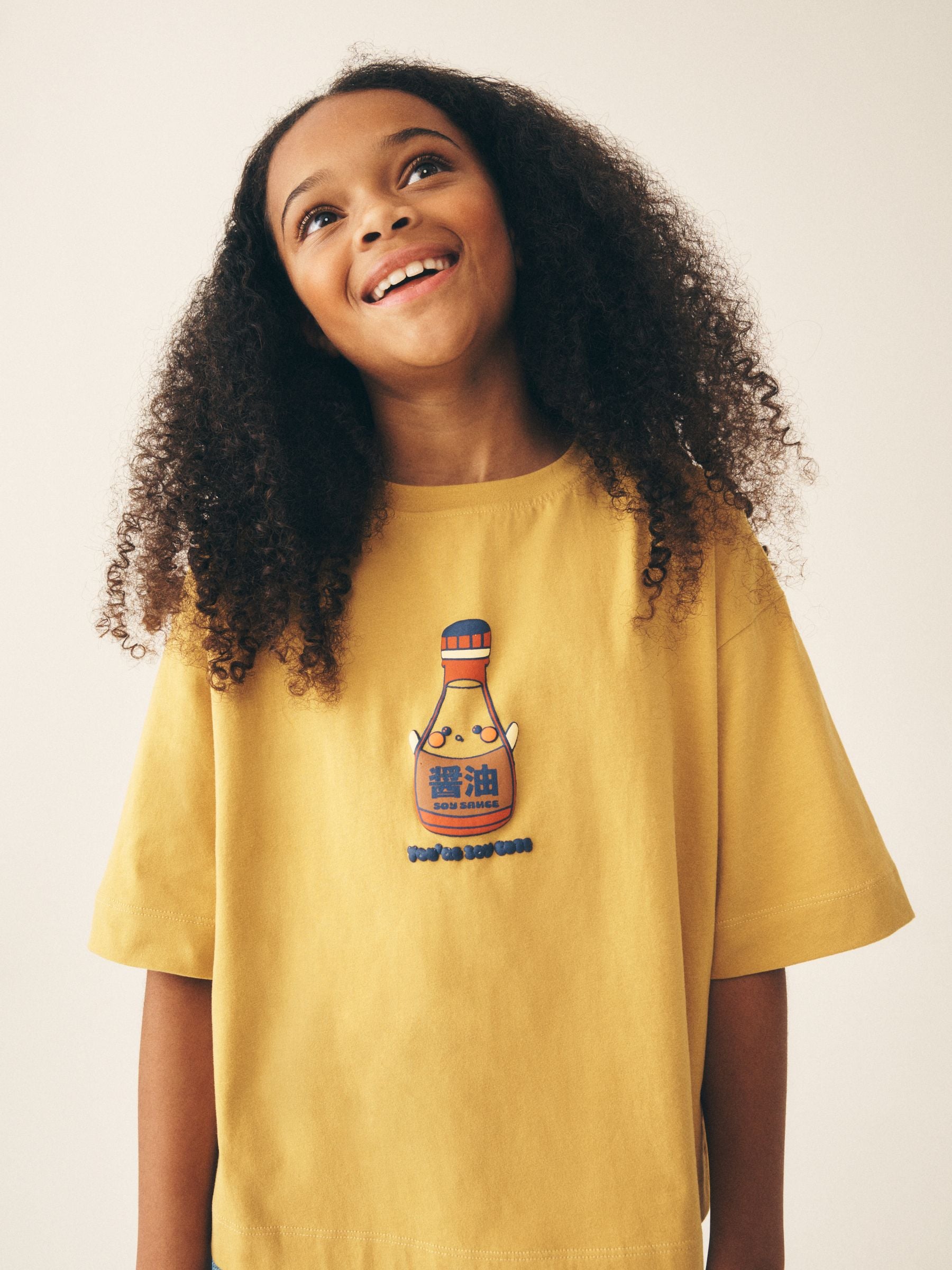 Dsiney Kidz - Ochre Soy Oversized Graphic Print T-Shirt (3-16yrs) image 4