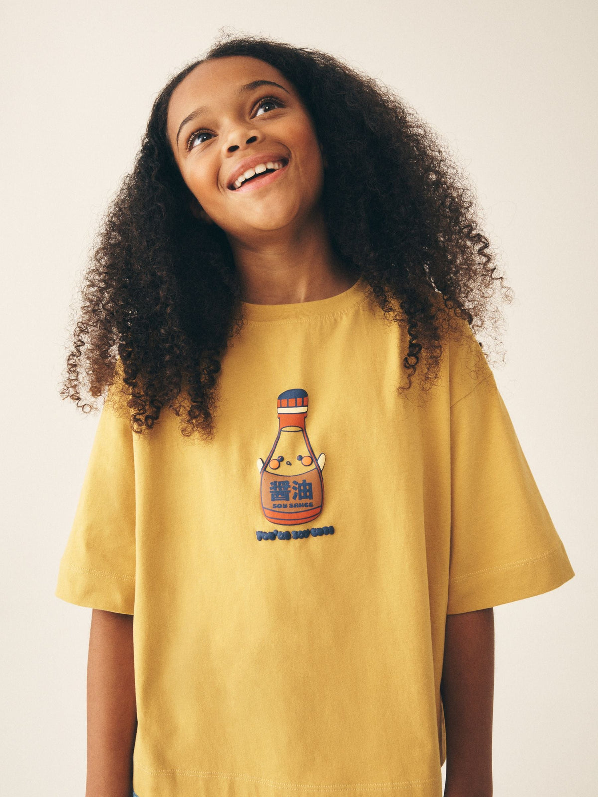 Dsiney Kidz - Ochre Soy Oversized Graphic Print T-Shirt (3-16yrs) image 4