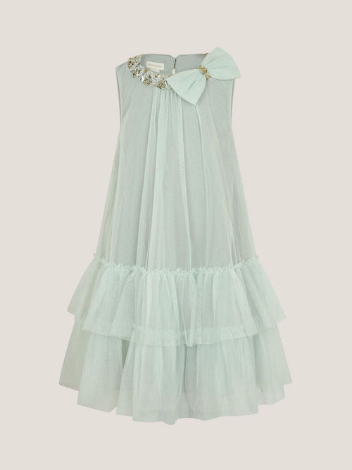 Monsoon Sage Green Alex Sequin Swing Party Dress image 1