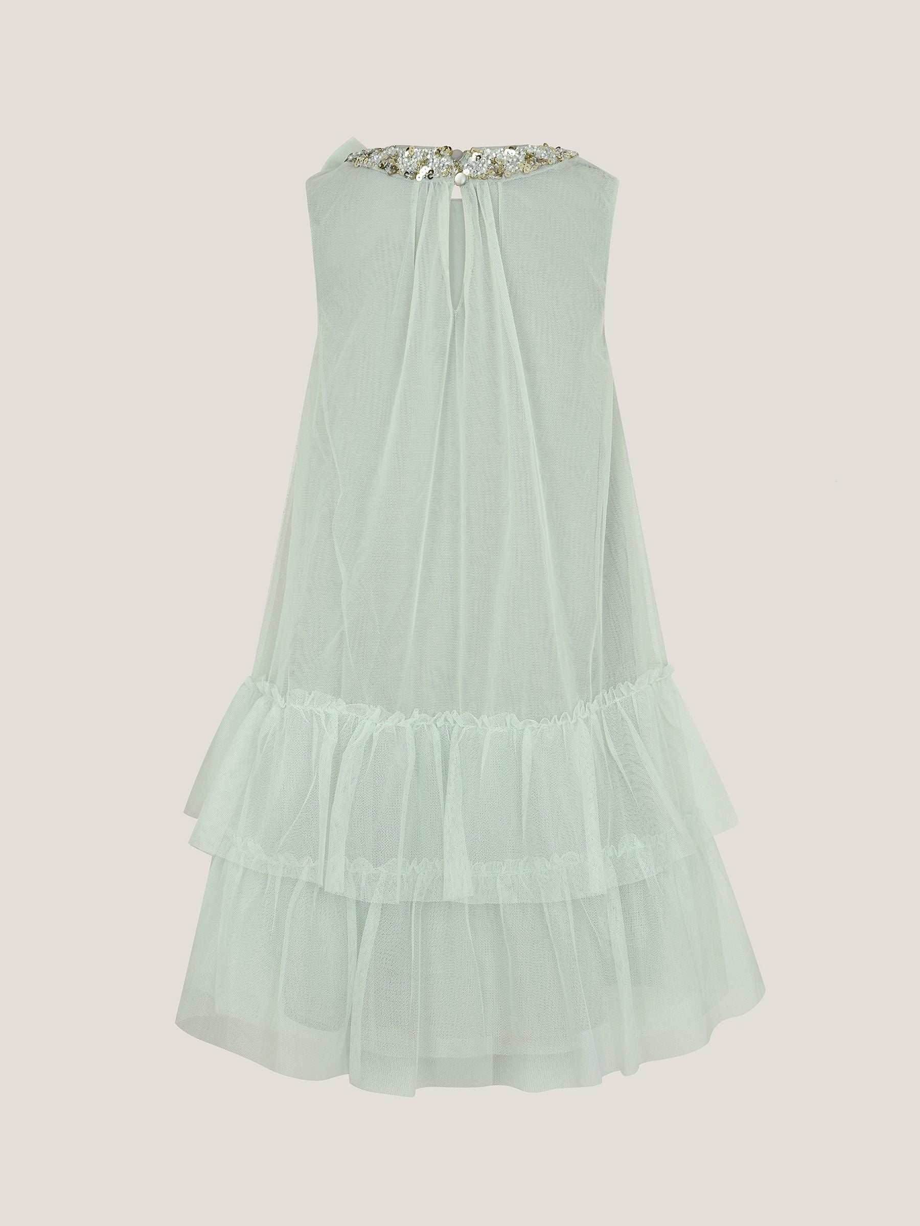 Monsoon Sage Green Alex Sequin Swing Party Dress image 2