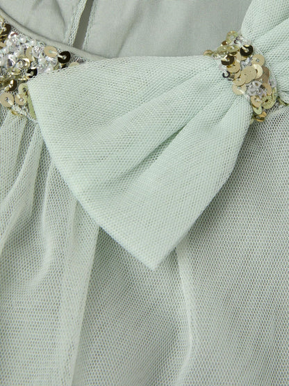 Monsoon Sage Green Alex Sequin Swing Party Dress image 3