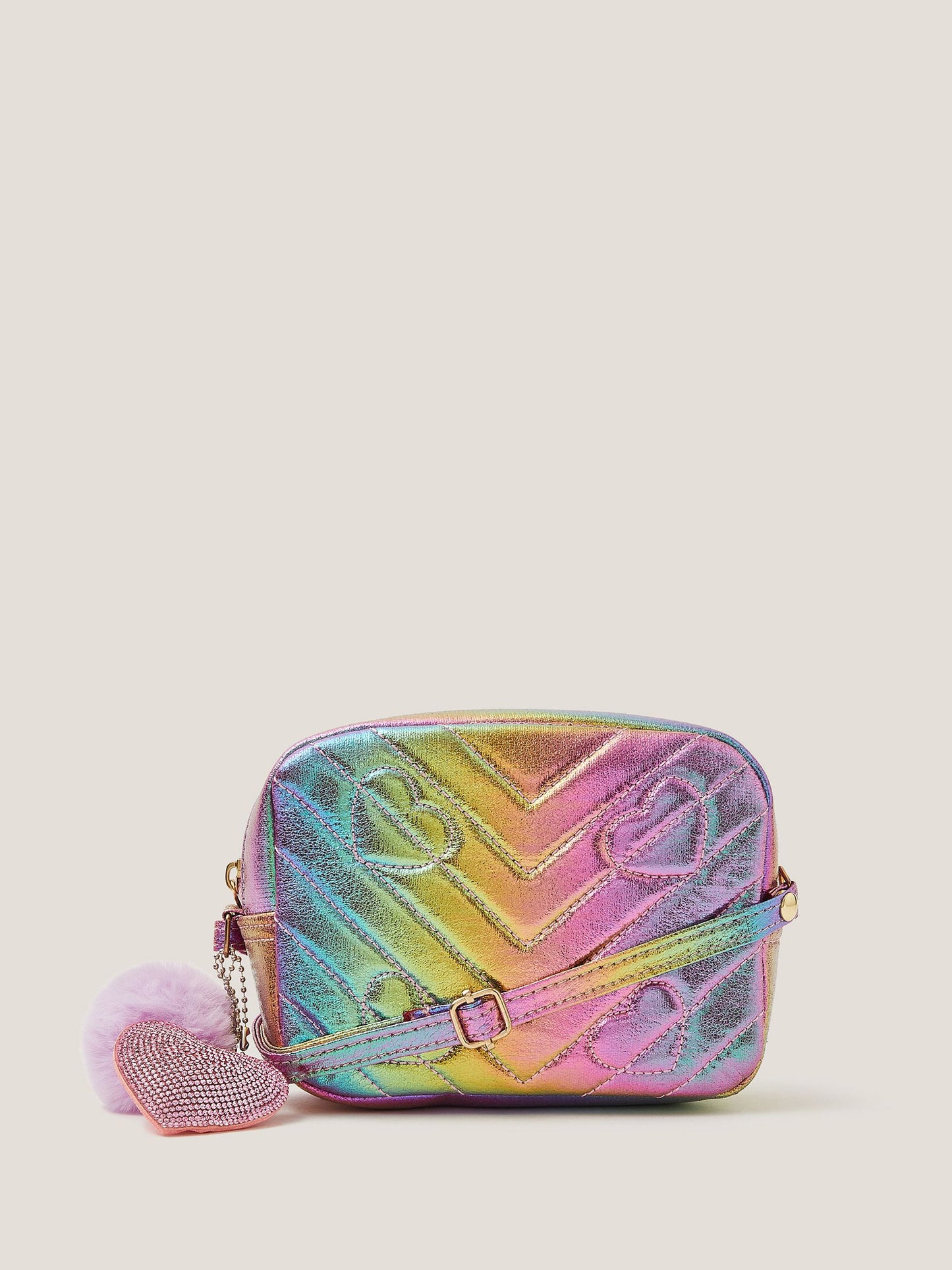 Monsoon Pink Quilted Rainbow Bag image 1