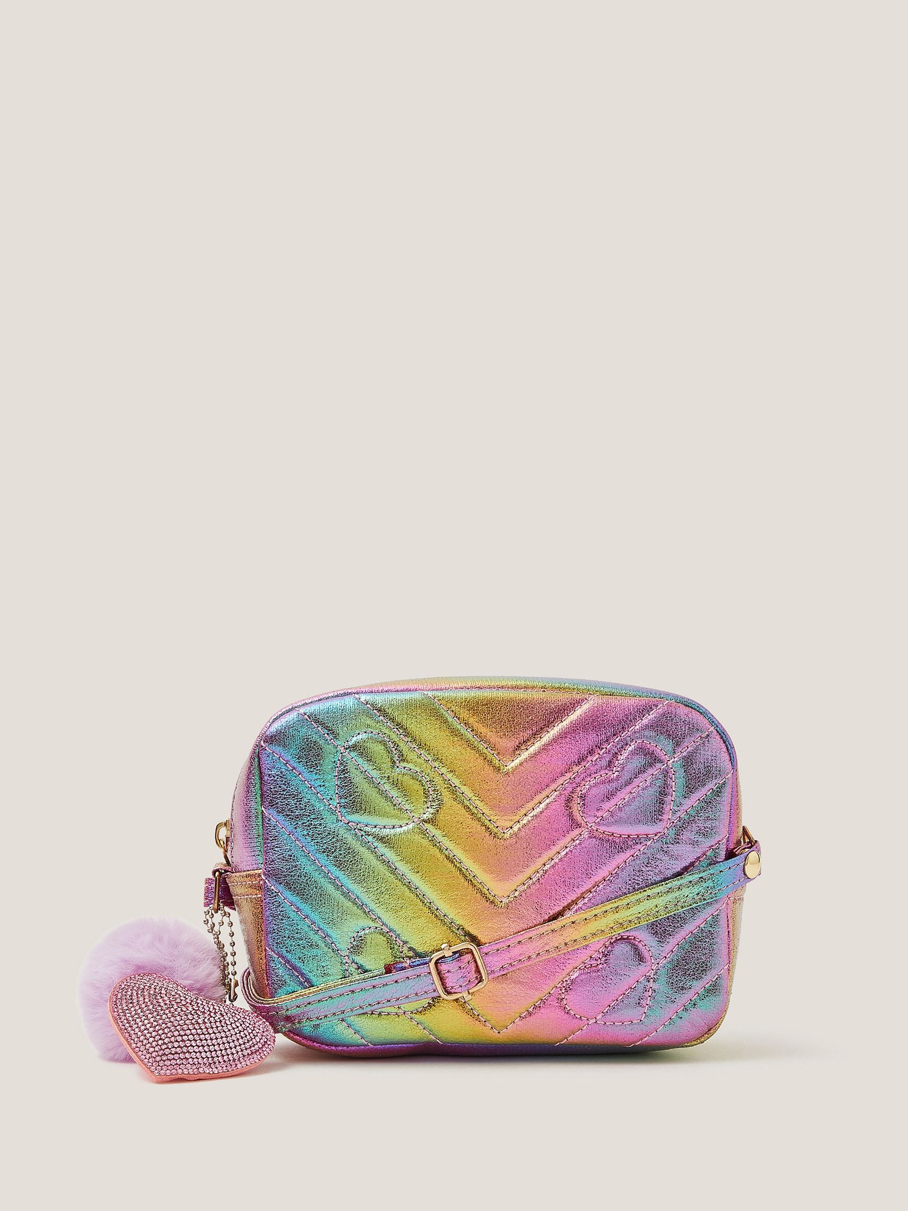 Monsoon Pink Quilted Rainbow Bag image 1
