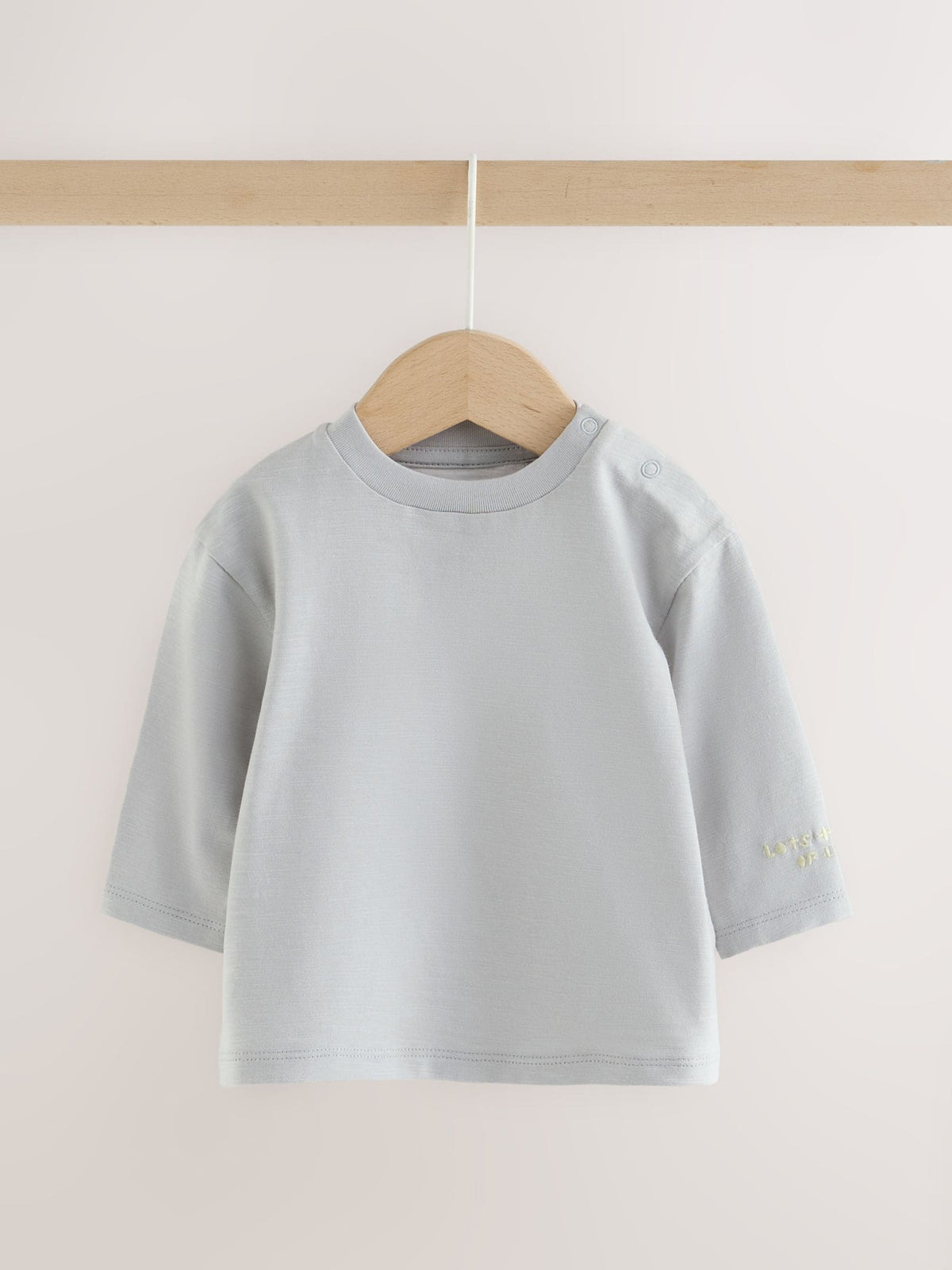 Grey Baby Long Sleeve T-Shirts 4 Pack (0mths-2yrs) - image 3