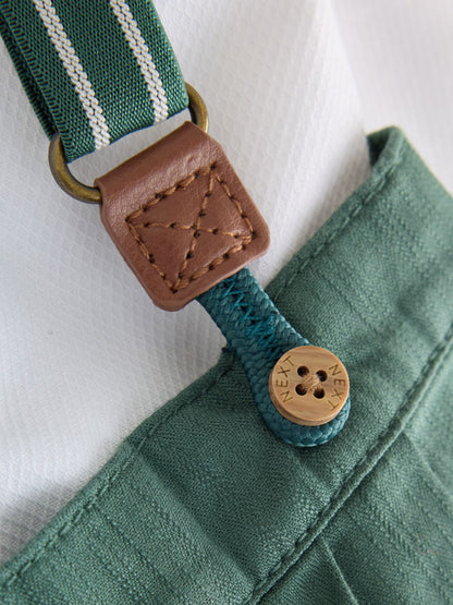 Green Baby Shirt Trousers and Braces 4 Piece Set (0mths-2yrs) - image 5