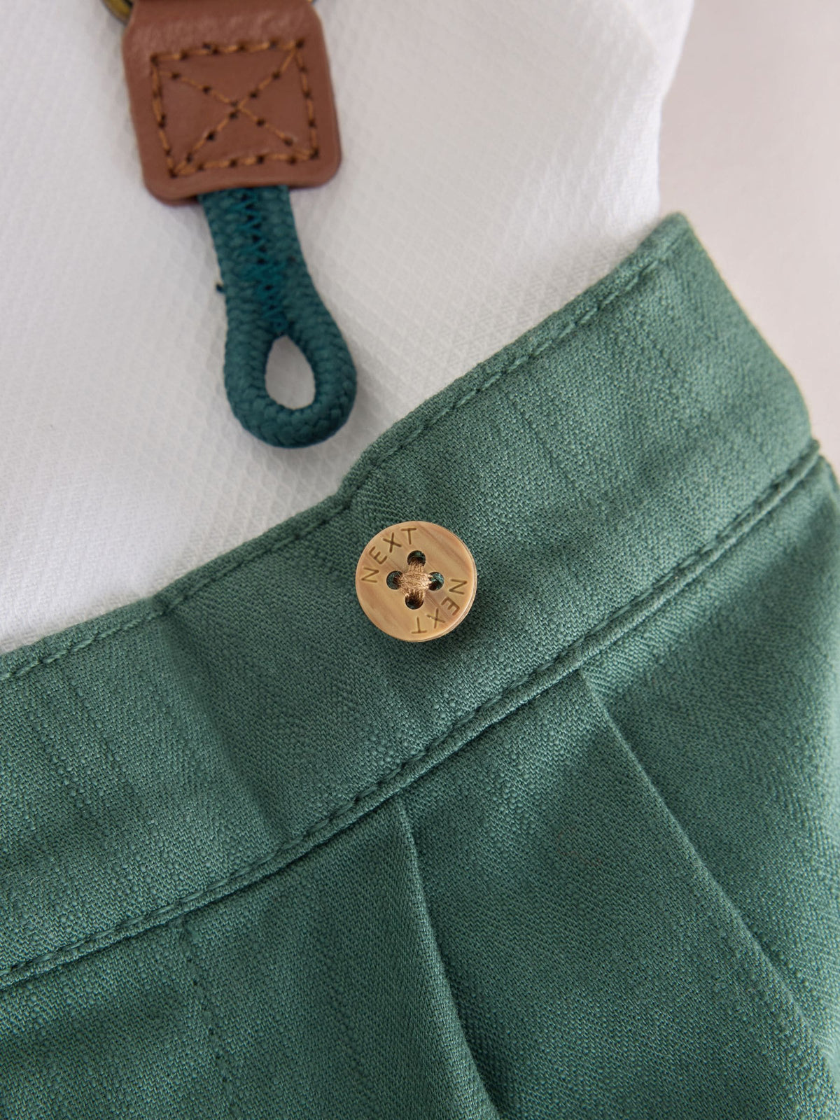 Green Baby Shirt Trousers and Braces 4 Piece Set (0mths-2yrs) - image 6