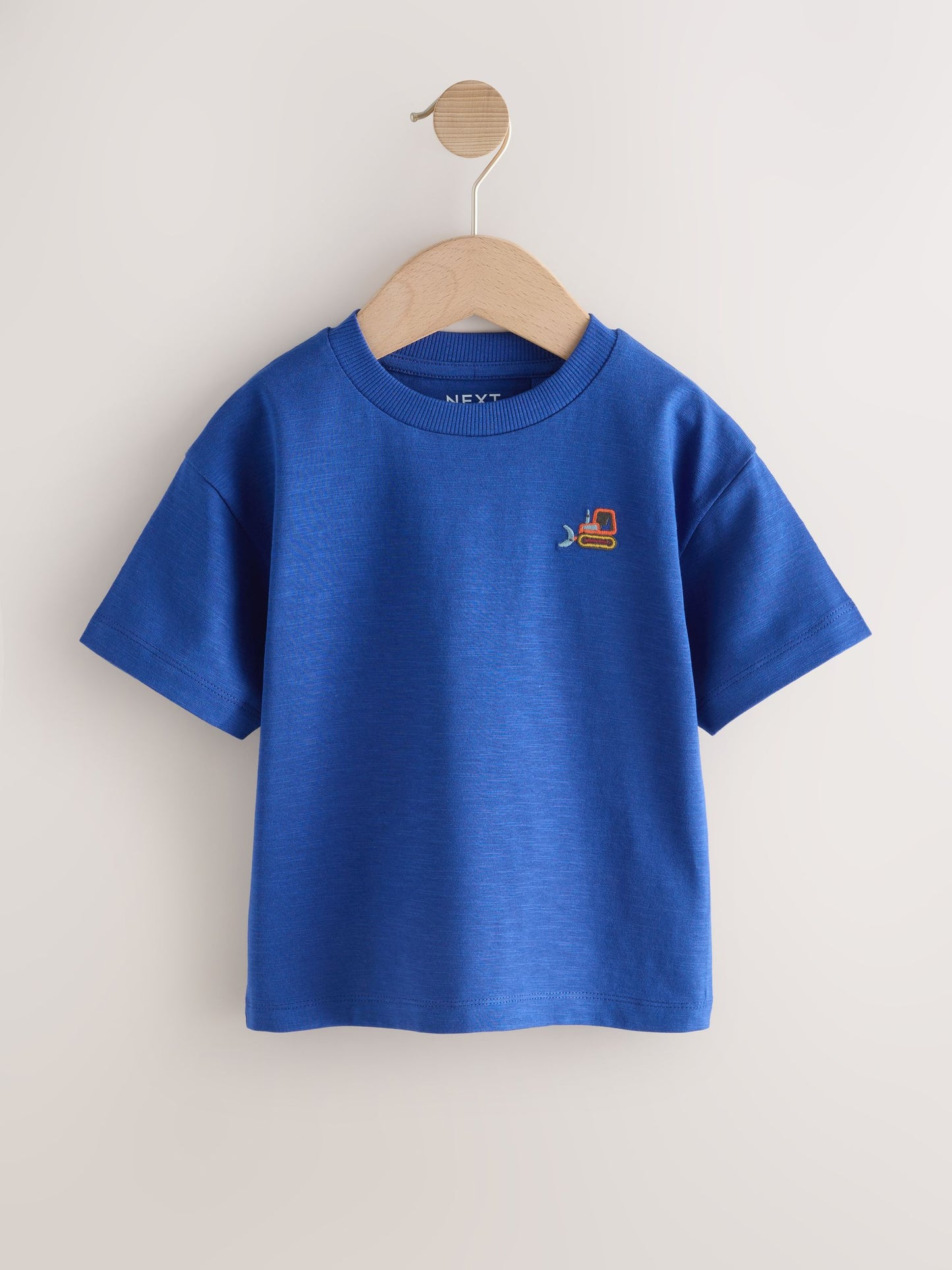 Dsiney Kidz - Multi Bright Transport Embroidery Relaxed Fit Short Sleeve T-Shirts 5 Pack (3mths-7yrs) image 2