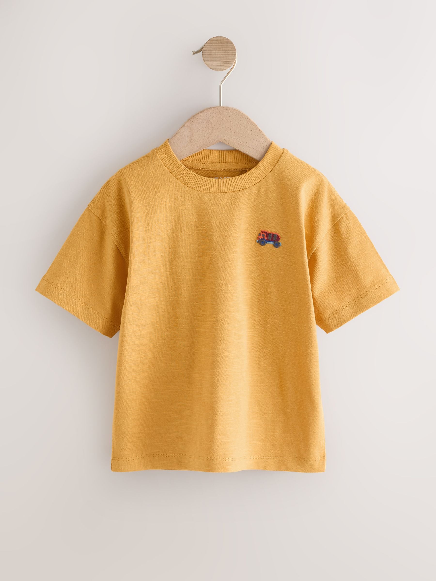 Dsiney Kidz - Multi Bright Transport Embroidery Relaxed Fit Short Sleeve T-Shirts 5 Pack (3mths-7yrs) image 4