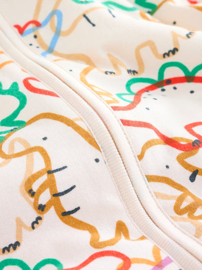 Dsiney Kidz - Multi Linear Dino 2.5 Tog Removable Sleeve Baby Sleep Bag image 3