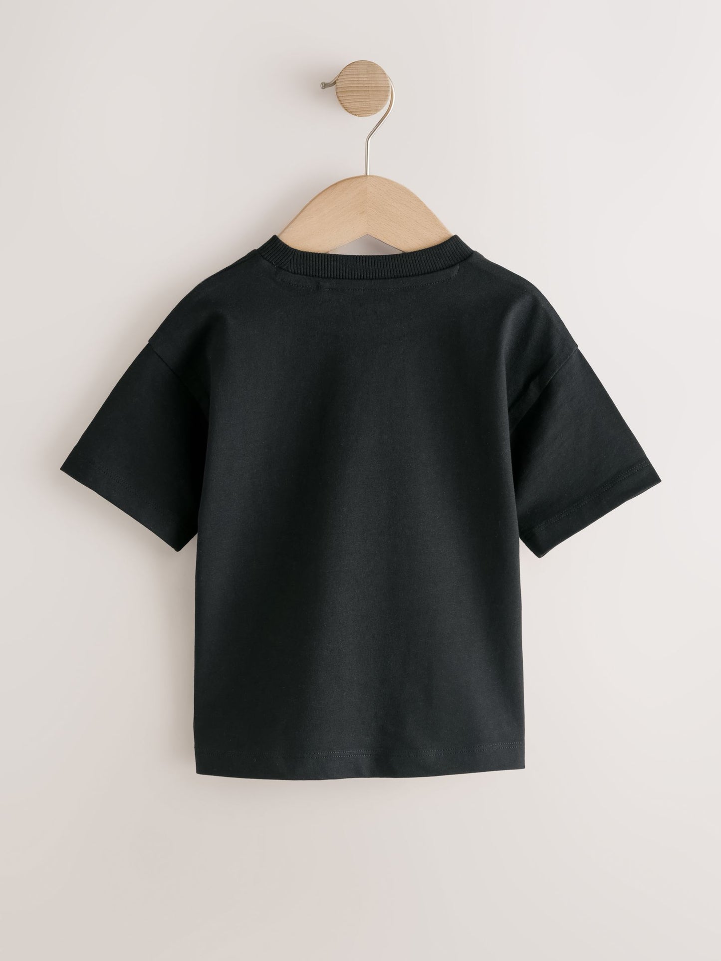 Dsiney Kidz - Black Short Sleeve Plain T-Shirts 2 Pack (3mths-7yrs) image 3