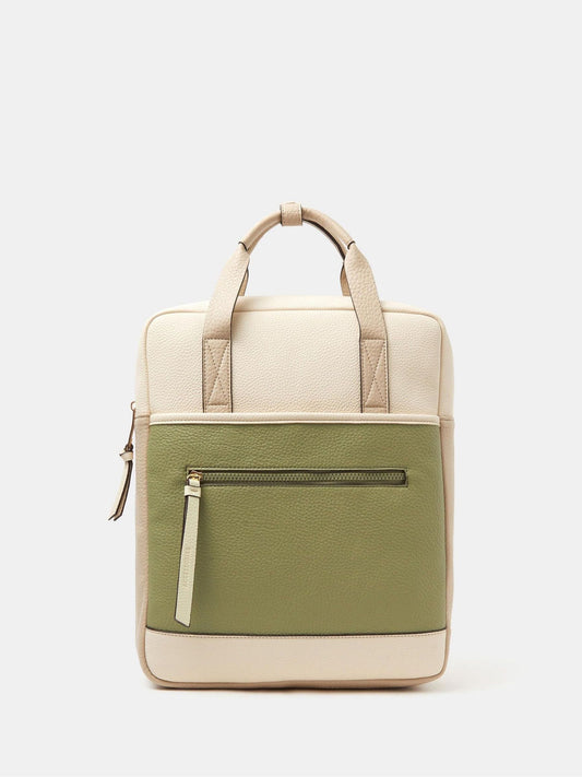 Accessorize Green Faux Leather Backpack image 1