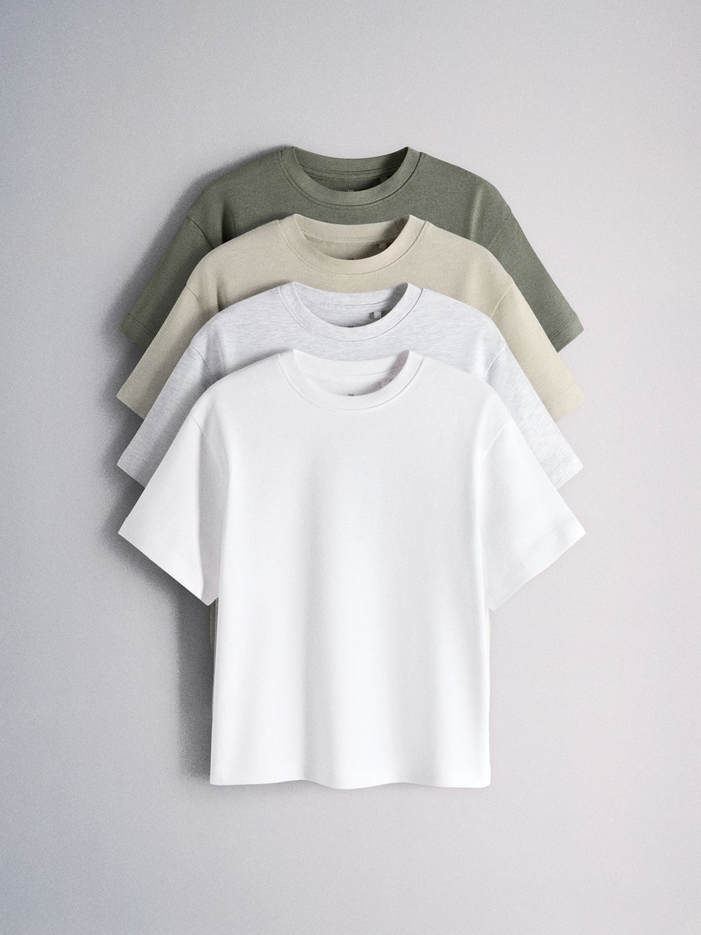 Dsiney Kidz - The Set 4 Pack Oversized Heavyweight Cotton Jersey Short Sleeve T-Shirts Green/Grey image 1