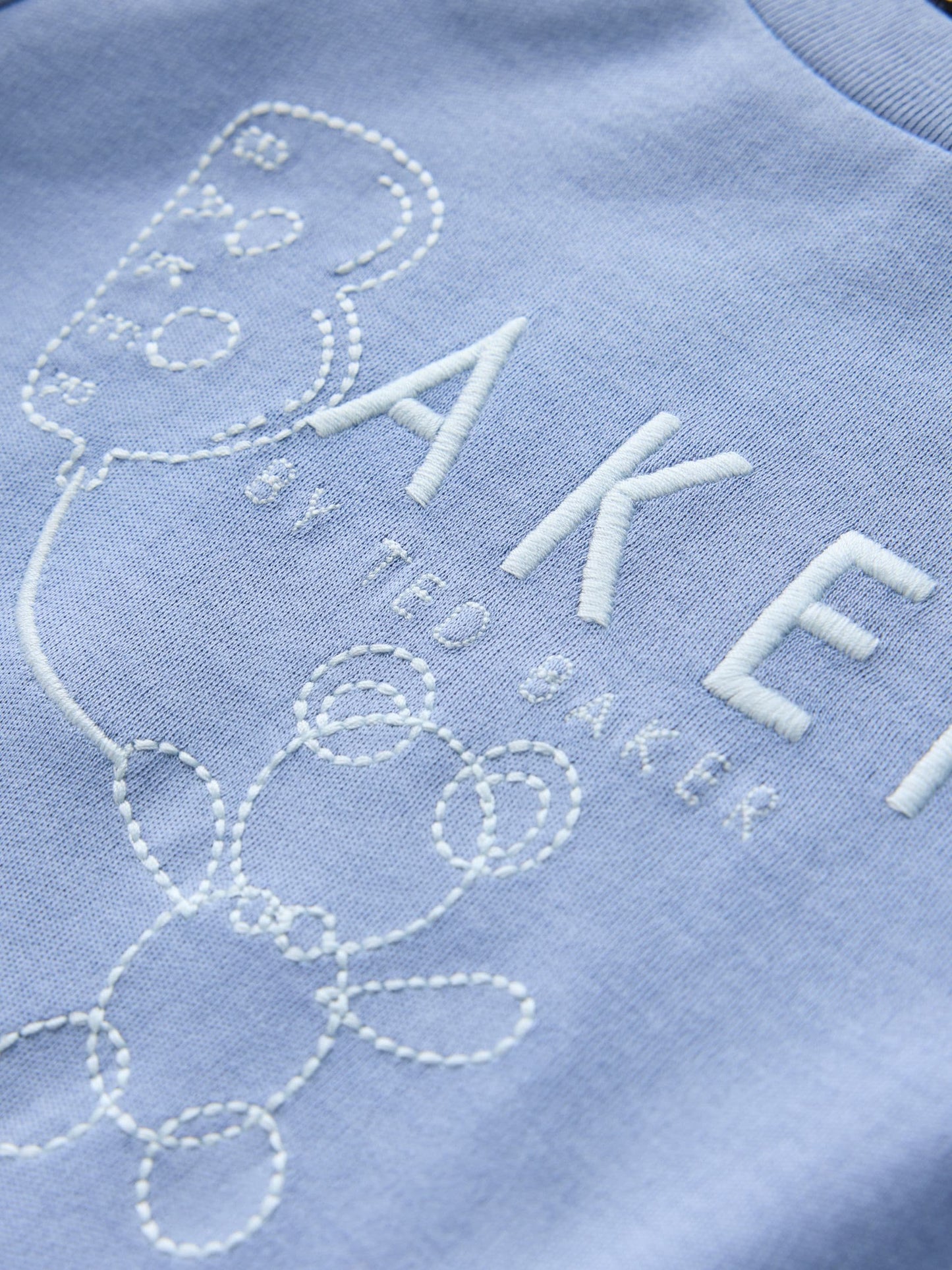 Baker by Ted Baker Blue 5 Piece Sleepsuit, Bodysuit, Hat and Bib Set image 7