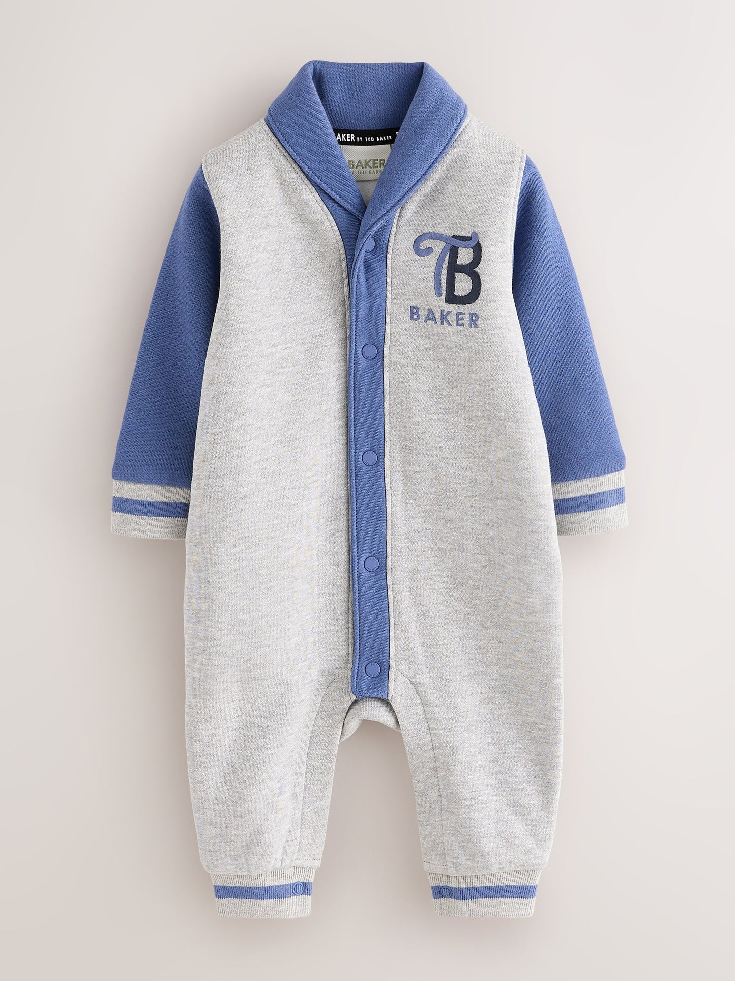 Baker by Ted Baker Grey/Blue Varsity Romper image 1