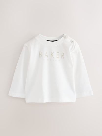 Dsiney Kidz - Baker by Ted Baker Green 3 Piece Knitted Varsity Cardigan T-Shirt and Joggers Set 3 Piece image 3