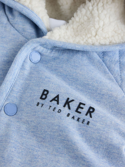 Dsiney Kidz - Baker by Ted Baker Blue 3 Piece Quilted Jacket, T-Shirt and Trousers Set image 5