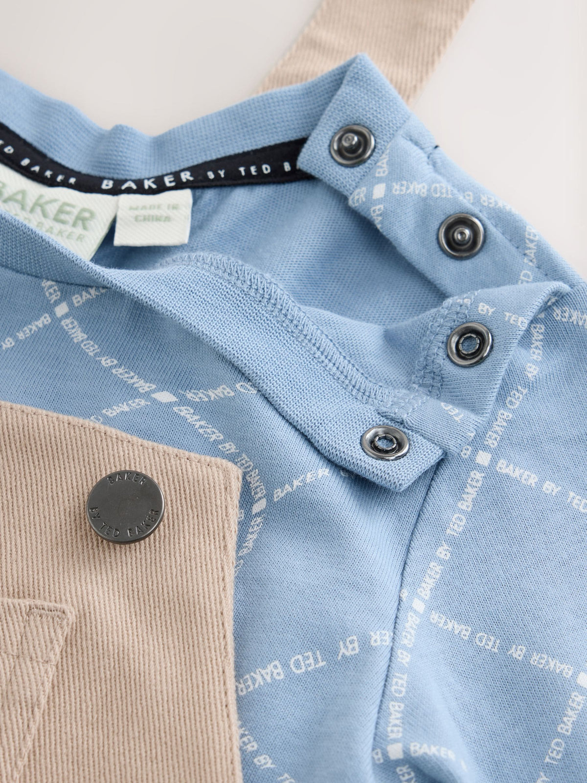 Baker by Ted Baker Blue Stone Dungaree and Graphic T-Shirts Set - image 10