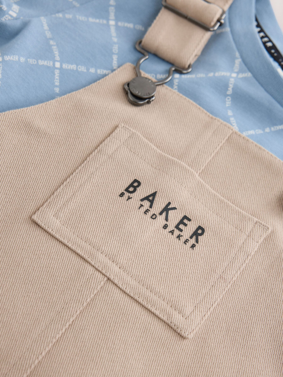 Baker by Ted Baker Blue Stone Dungaree and Graphic T-Shirts Set - image 12