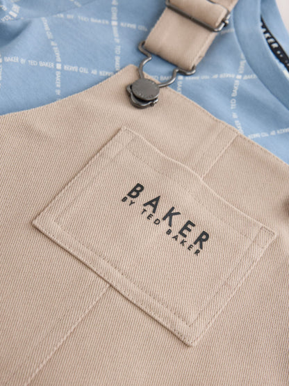 Baker by Ted Baker Blue Stone Dungaree and Graphic T-Shirts Set - image 12
