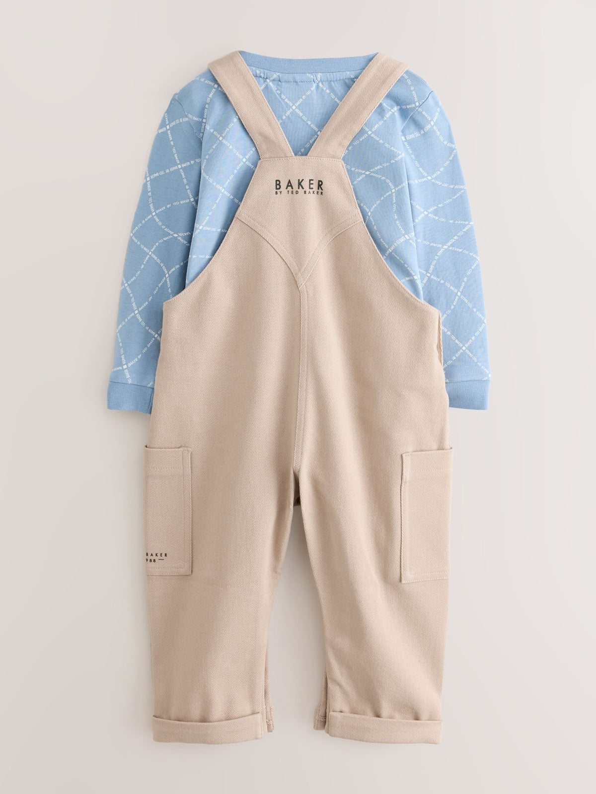 Baker by Ted Baker Blue Stone Dungaree and Graphic T-Shirts Set - image 8