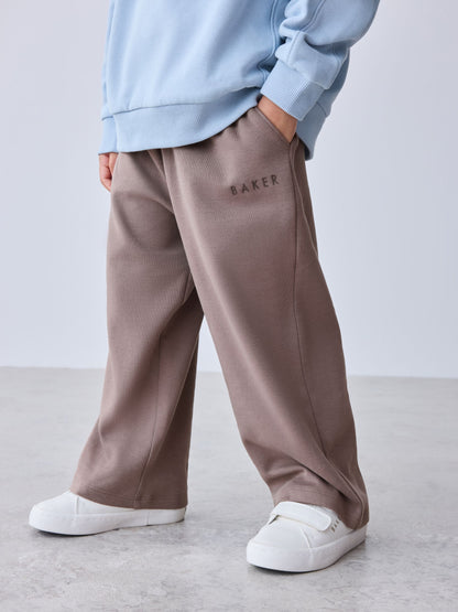 Baker by Ted Baker Funnel Zip Neck Blue/Brown Sweatshirt and Joggers Set image 4