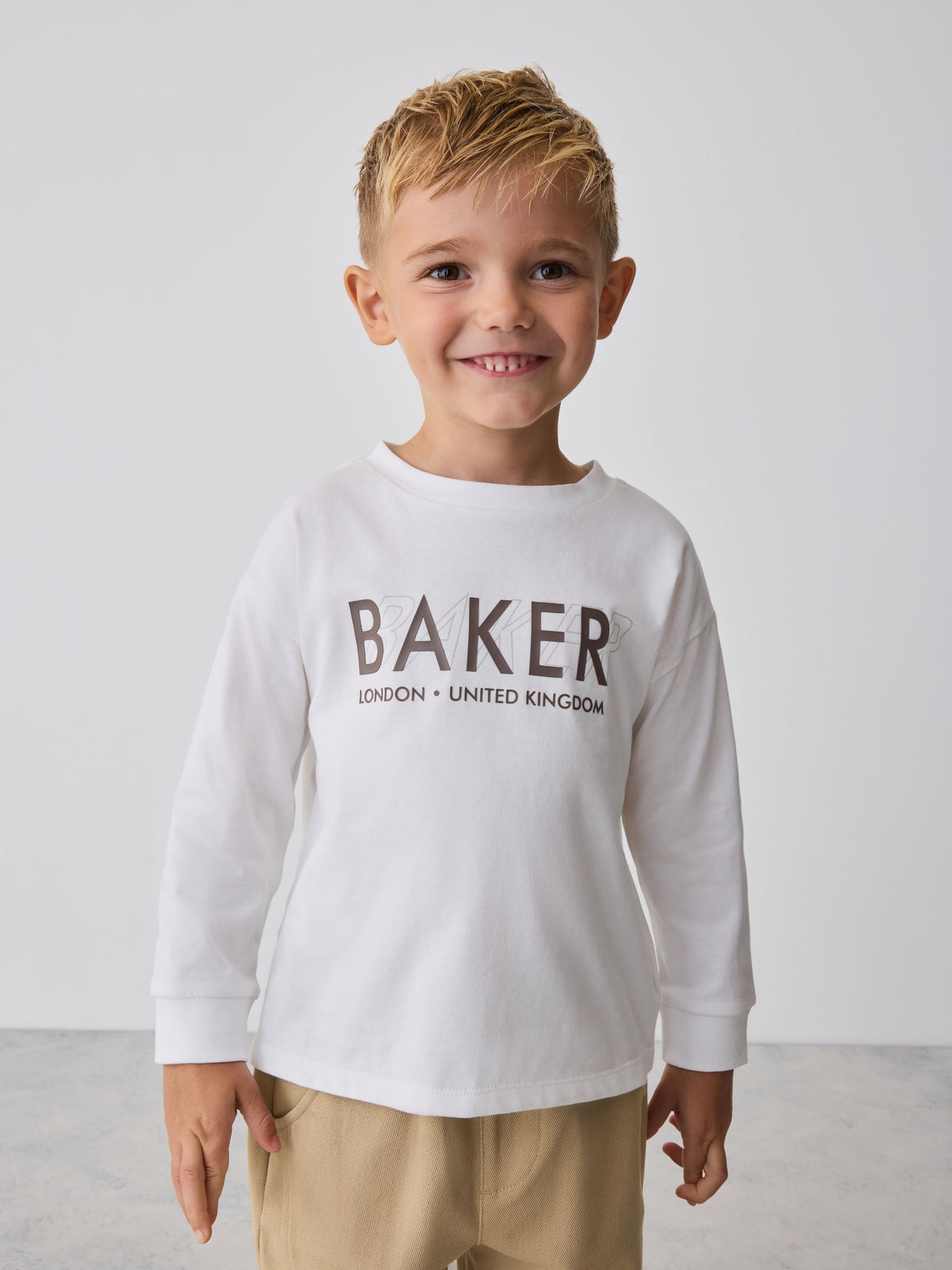 Baker by Ted Baker Brown 3 Piece Jacket, T-Shirt and Tapered Trousers Set - image 3