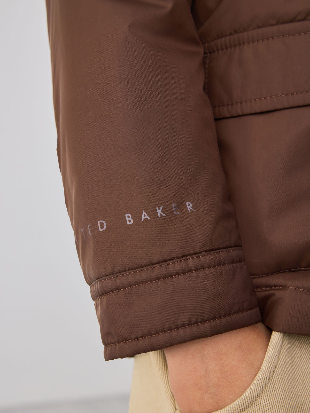 Baker by Ted Baker Brown 3 Piece Jacket, T-Shirt and Tapered Trousers Set - image 8
