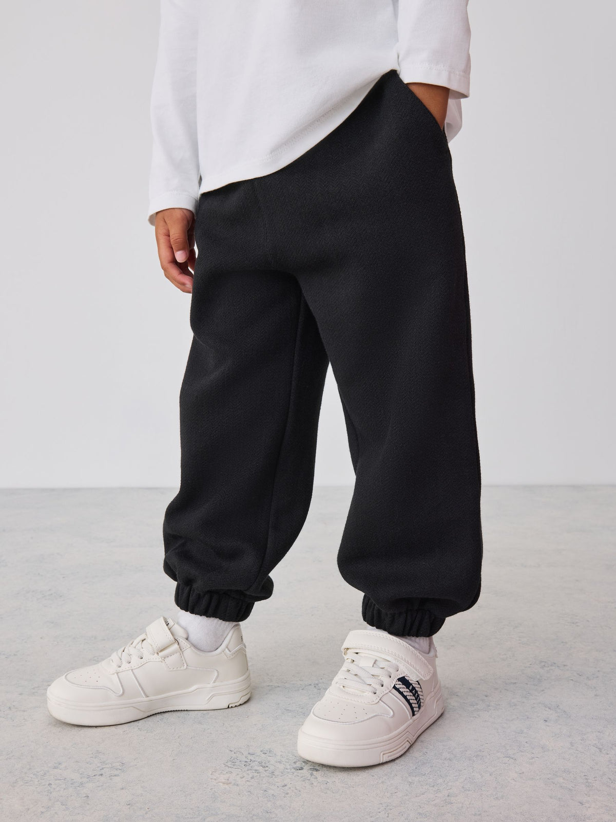 Baker by Ted Baker Grey/Black 3 Piece Textured Jacket, T-Shirt and Joggers Set - image 6