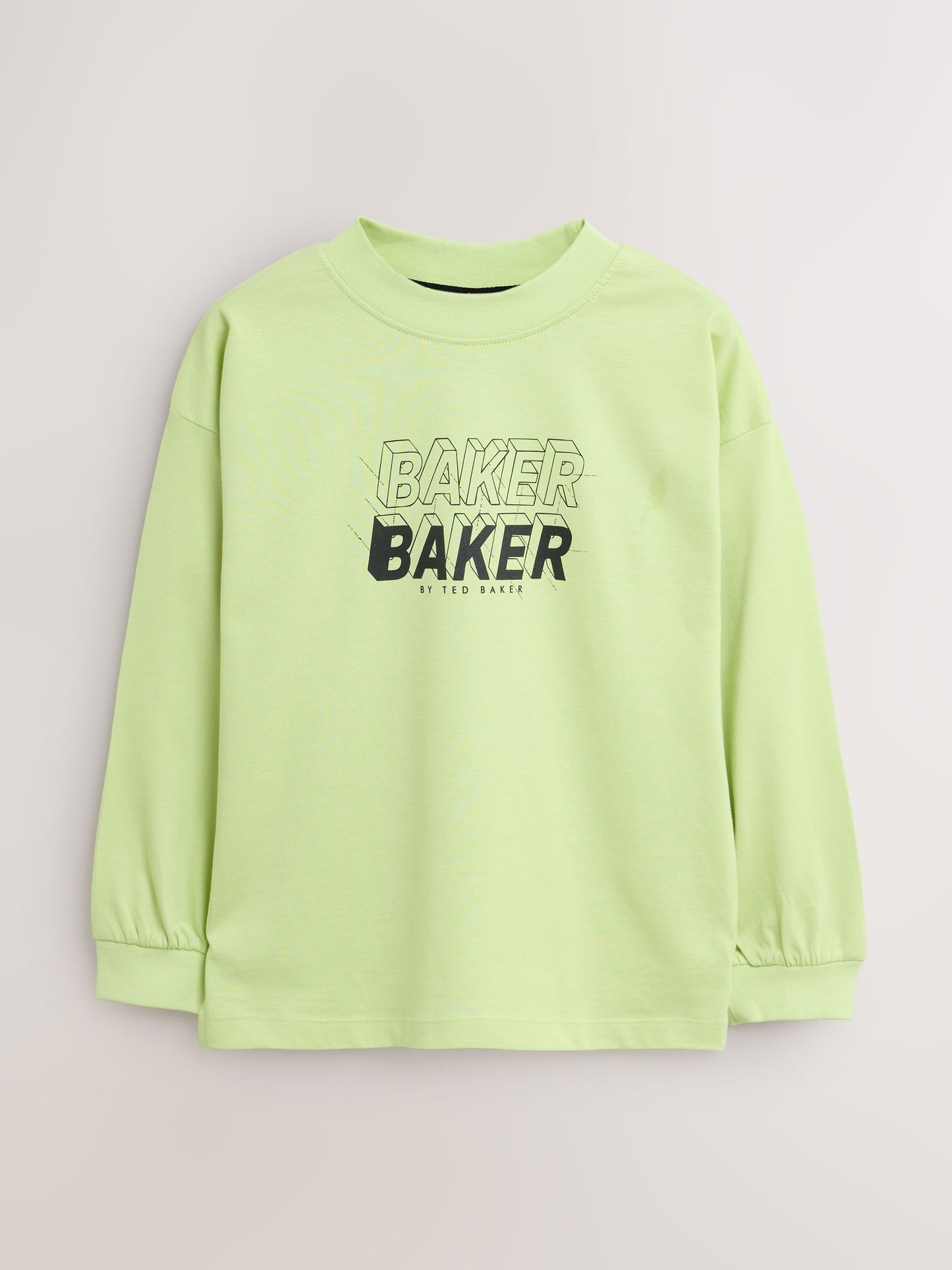 Dsiney Kidz - Baker by Ted Baker Green/Grey 3 Pack Long Sleeve Graphic T-Shirts image 4