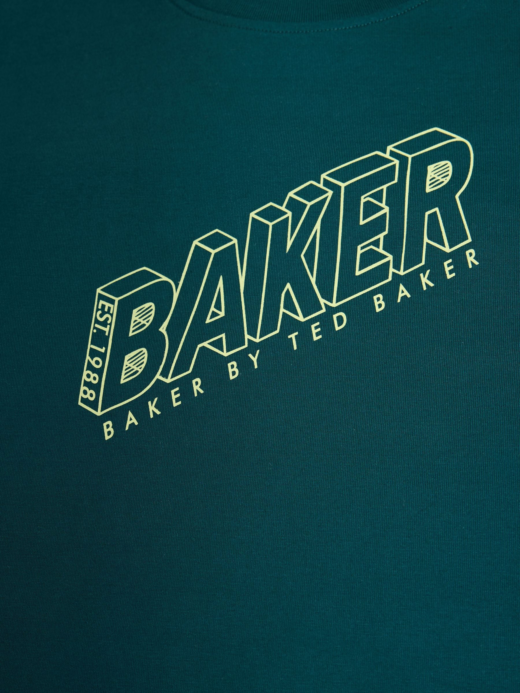 Dsiney Kidz - Baker by Ted Baker Green/Grey 3 Pack Long Sleeve Graphic T-Shirts image 7