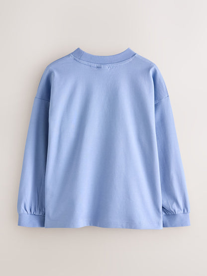 Dsiney Kidz - Baker by Ted Baker Red/Grey/Stone/Blue Long Sleeve Graphic T-Shirts 5 Pack image 7