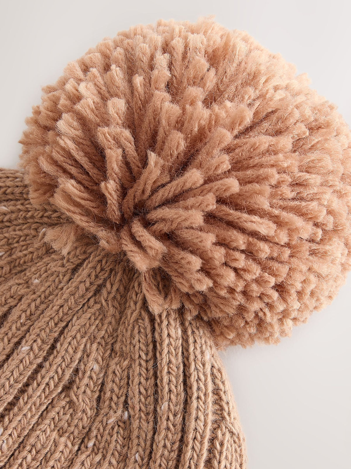 Brown Baby Bear Knitted Baby Hat With Pom - image 5