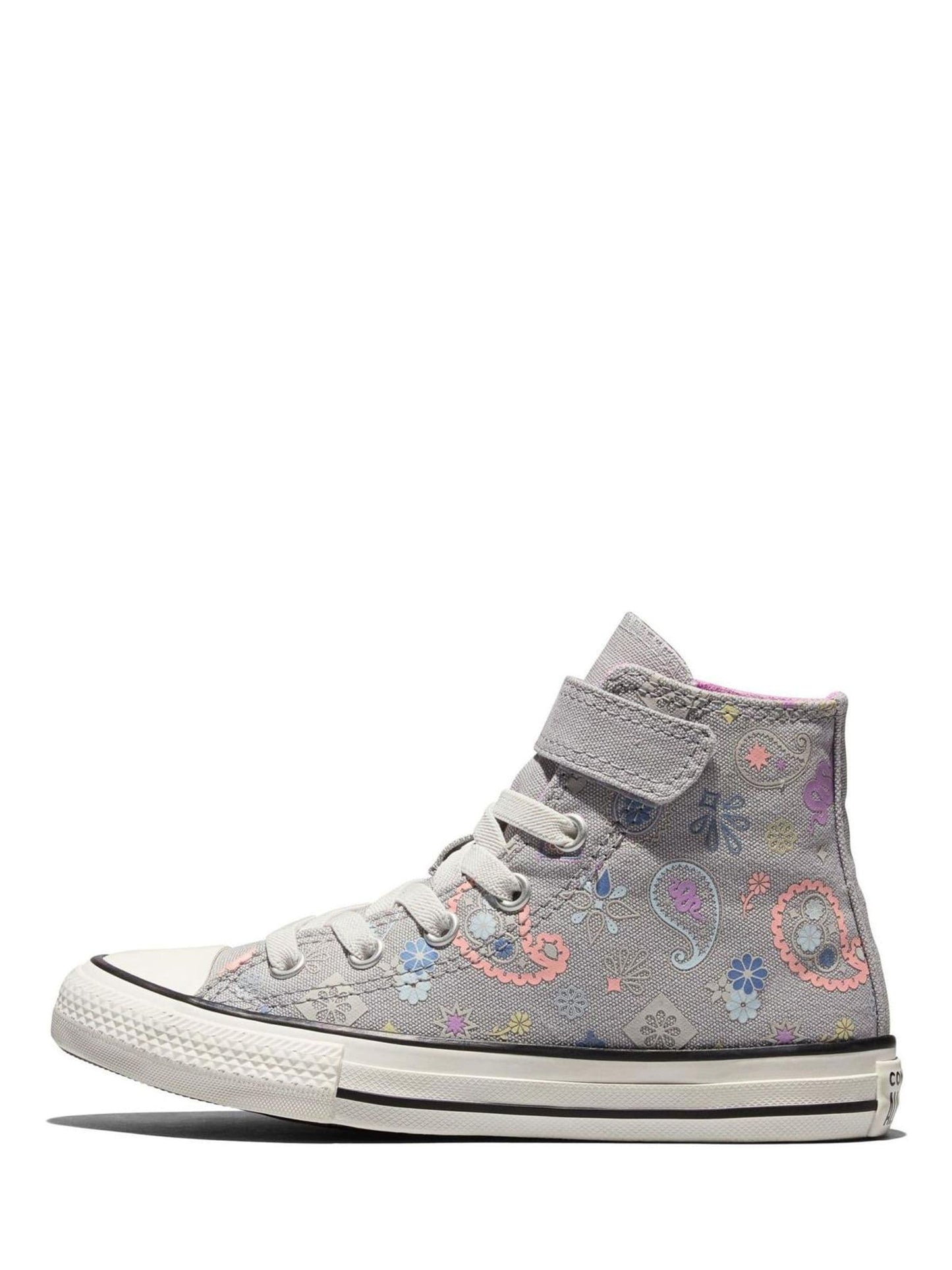 Converse Grey Chuck Taylor Paisley Pop High Trainers image 2