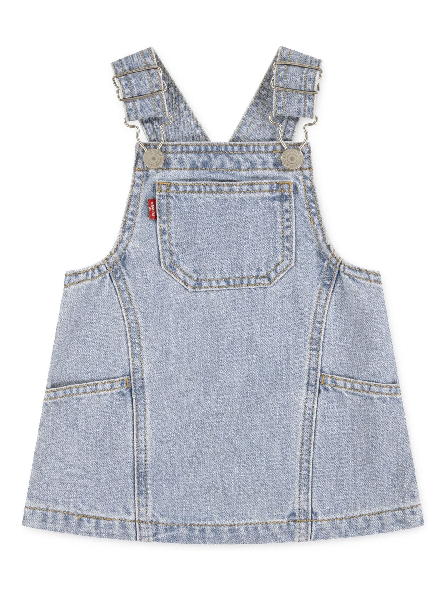 Levi's Blue Side Pocket Denim Pinafore Dress image 1
