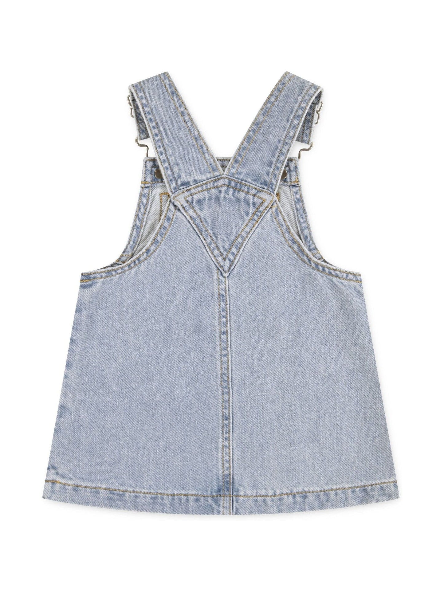 Levi's Blue Side Pocket Denim Pinafore Dress image 2