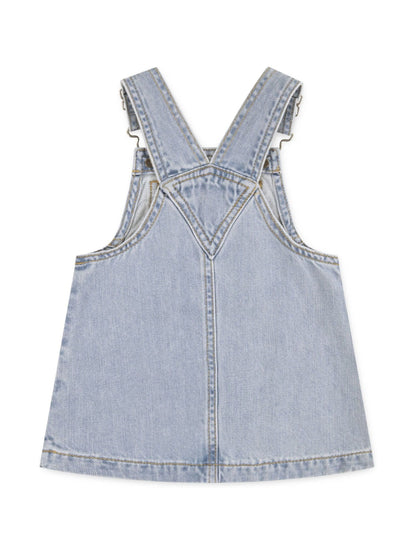 Levi's Blue Side Pocket Denim Pinafore Dress image 2