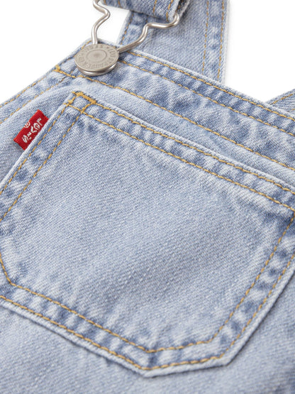 Levi's Blue Side Pocket Denim Pinafore Dress image 3