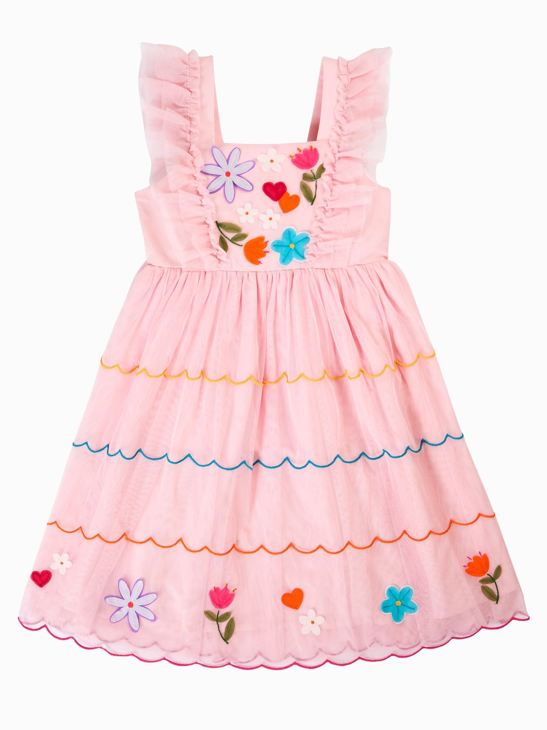 Frugi Pink Marion Party Dress image 4