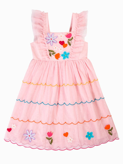 Frugi Pink Marion Party Dress image 4