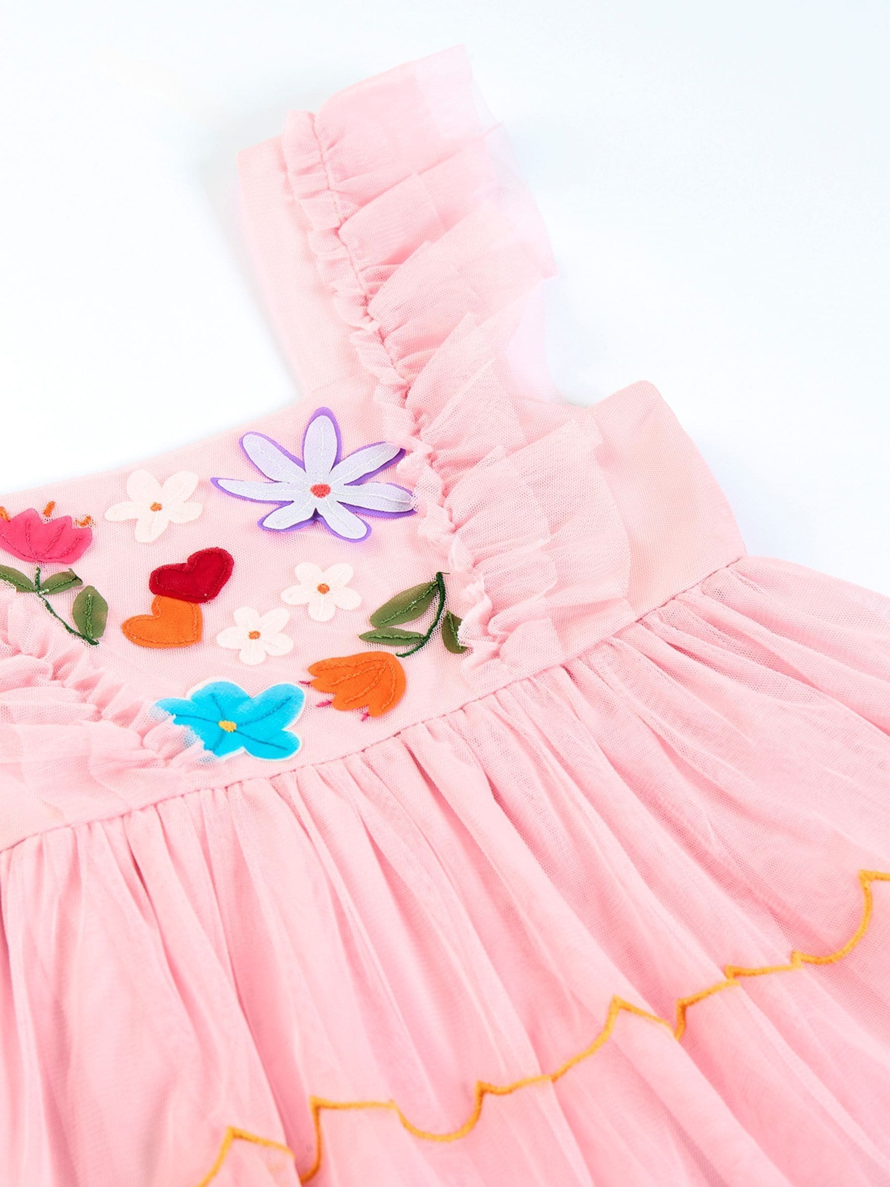 Frugi Pink Marion Party Dress image 5