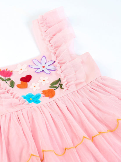 Frugi Pink Marion Party Dress image 5