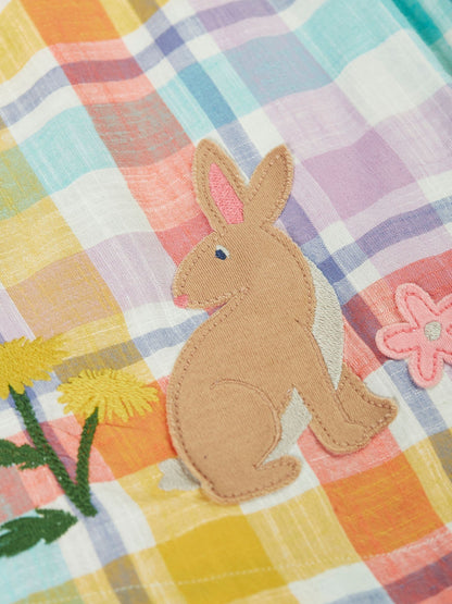 Frugi Blue Flora Body Dress image 5