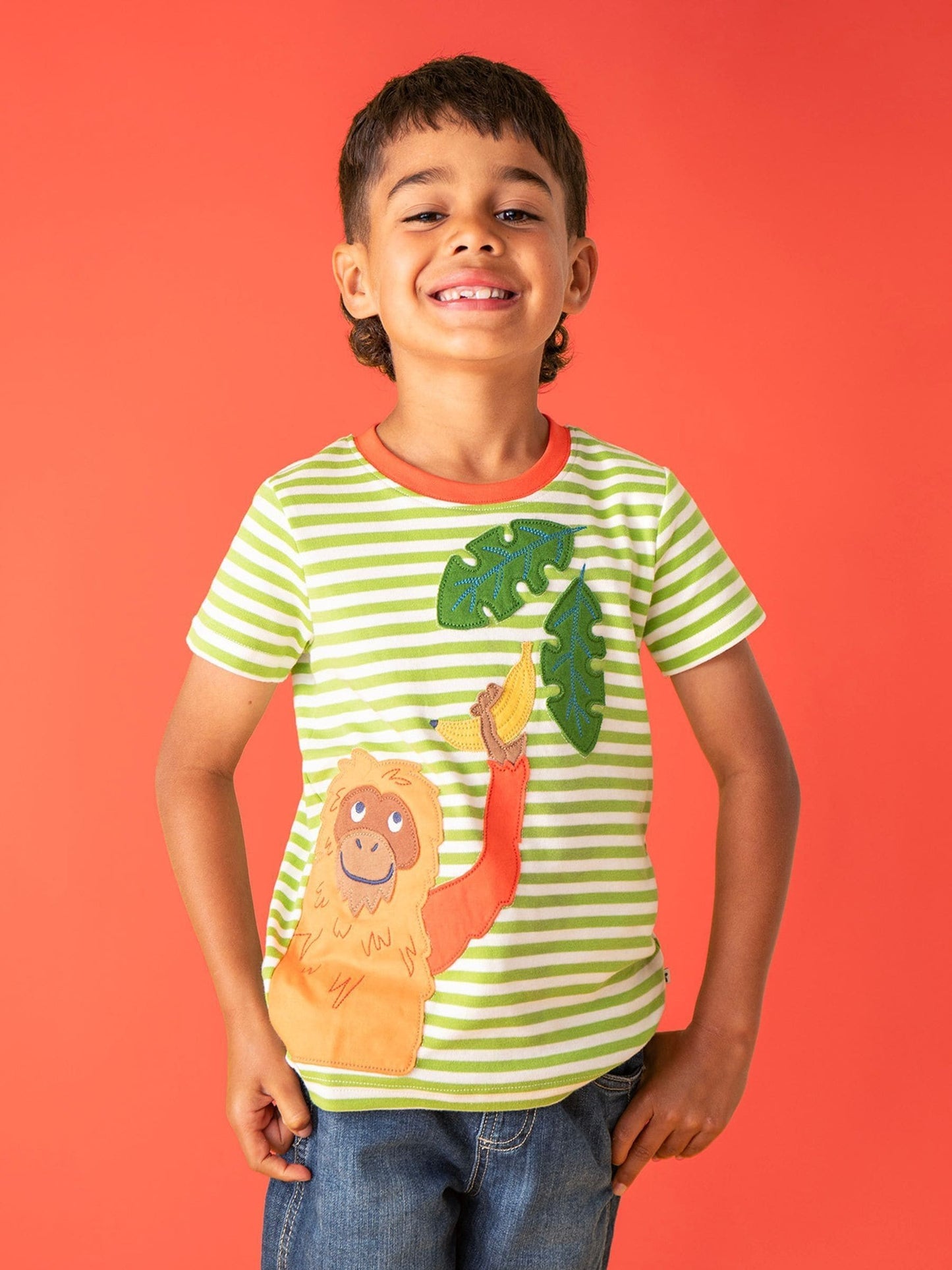Frugi Green Sid Circular T-Shirt image 1