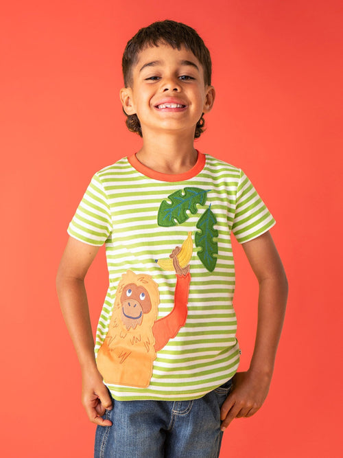 Frugi Green Sid Circular T-Shirt image 1