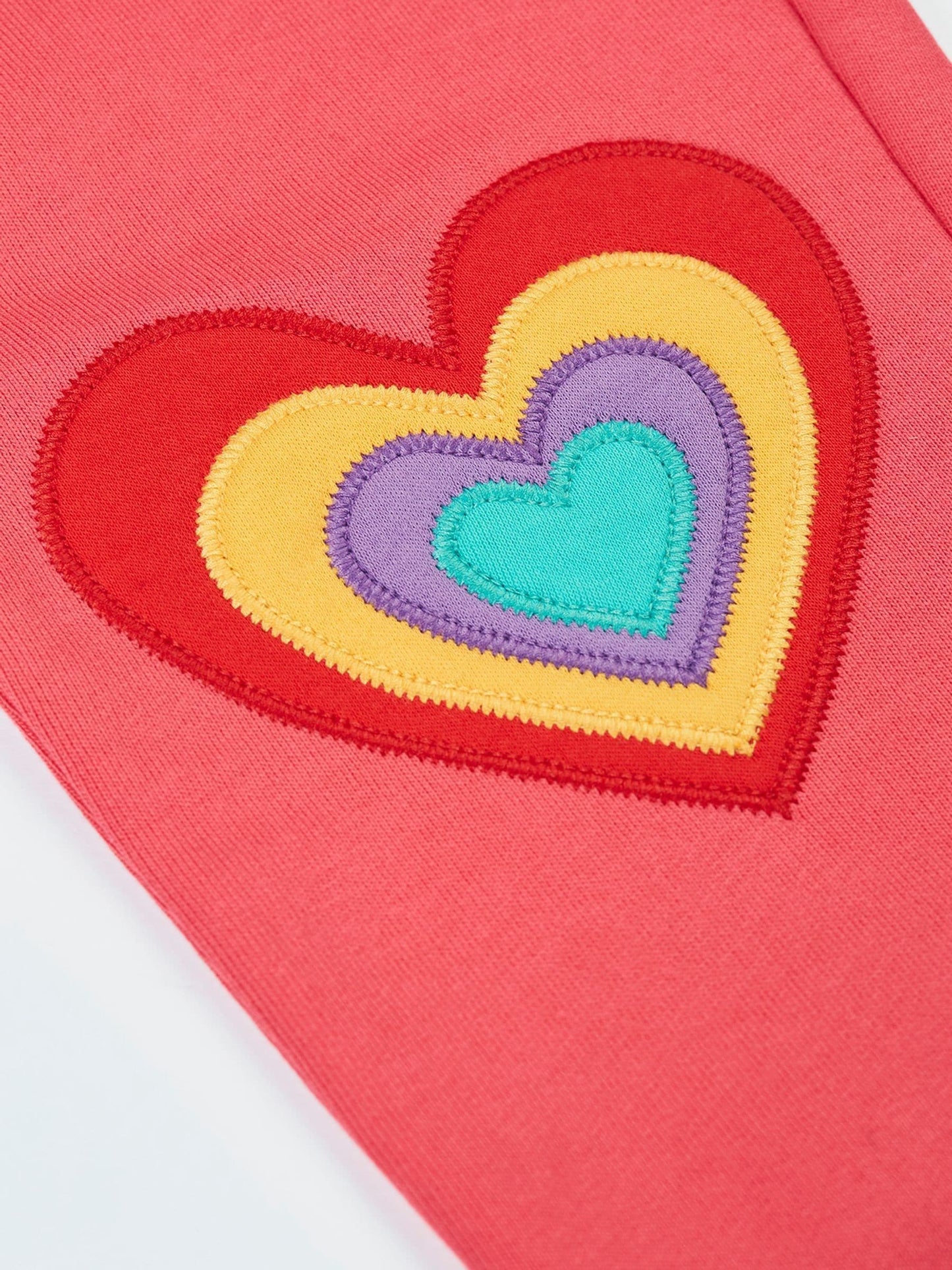 Frugi Pink Malpas Applique Joggers image 3
